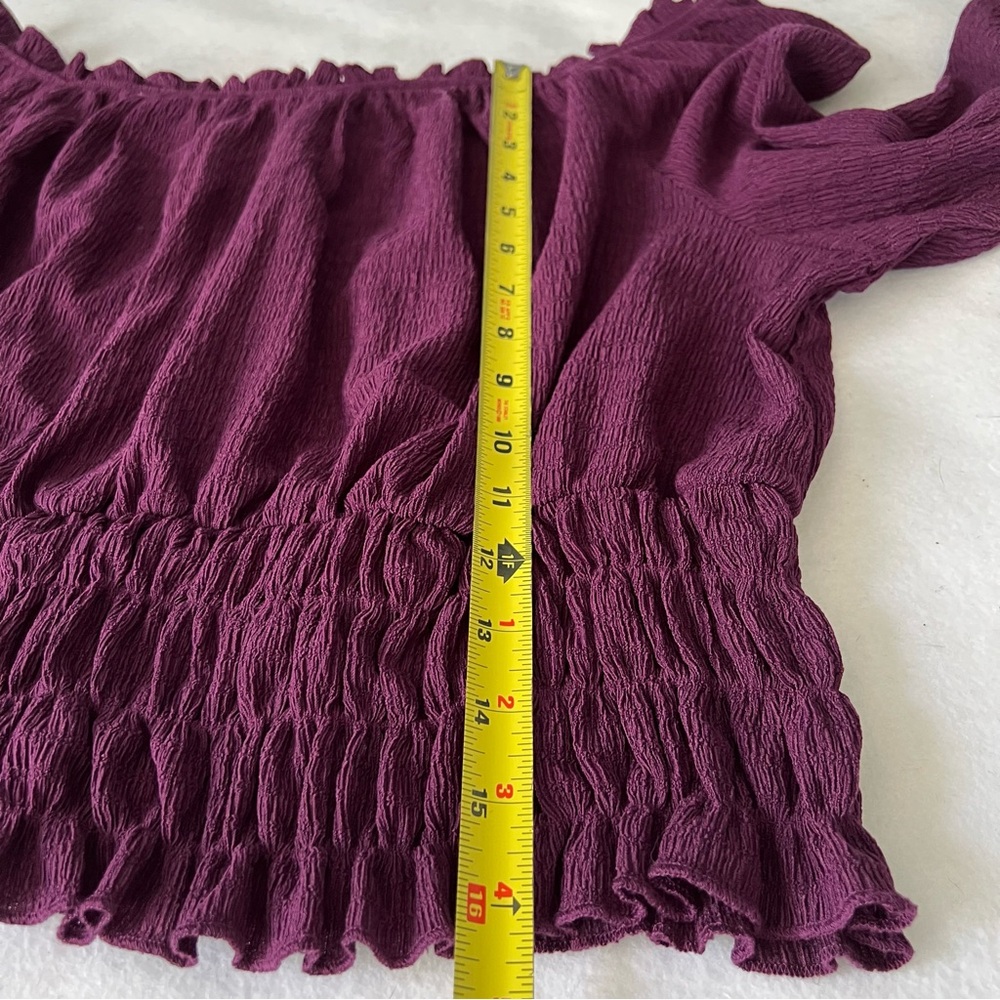 The General Good Women's Off-Shoulder Purple Top NWOT XXL - Picture 5 of 9